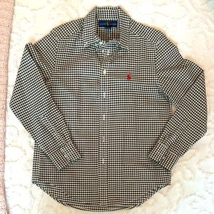 Ralph Lauren Boy's Long Sleeve Button-Down Collared Shirt Youth Size